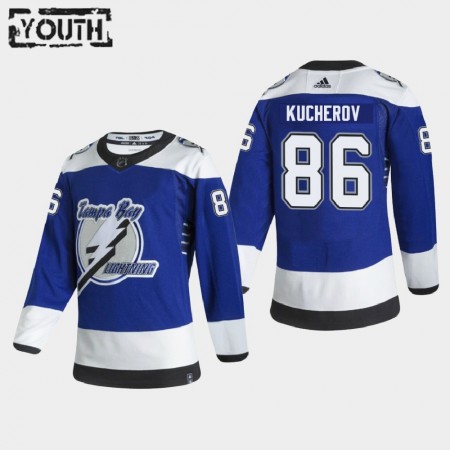 Tampa Bay Lightning Nikita Kucherov 86 2020-21 Reverse Retro Authentic Shirt - Kinderen